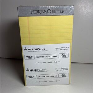 Canary Yellow Legal Pads 5”x8” 12 pack